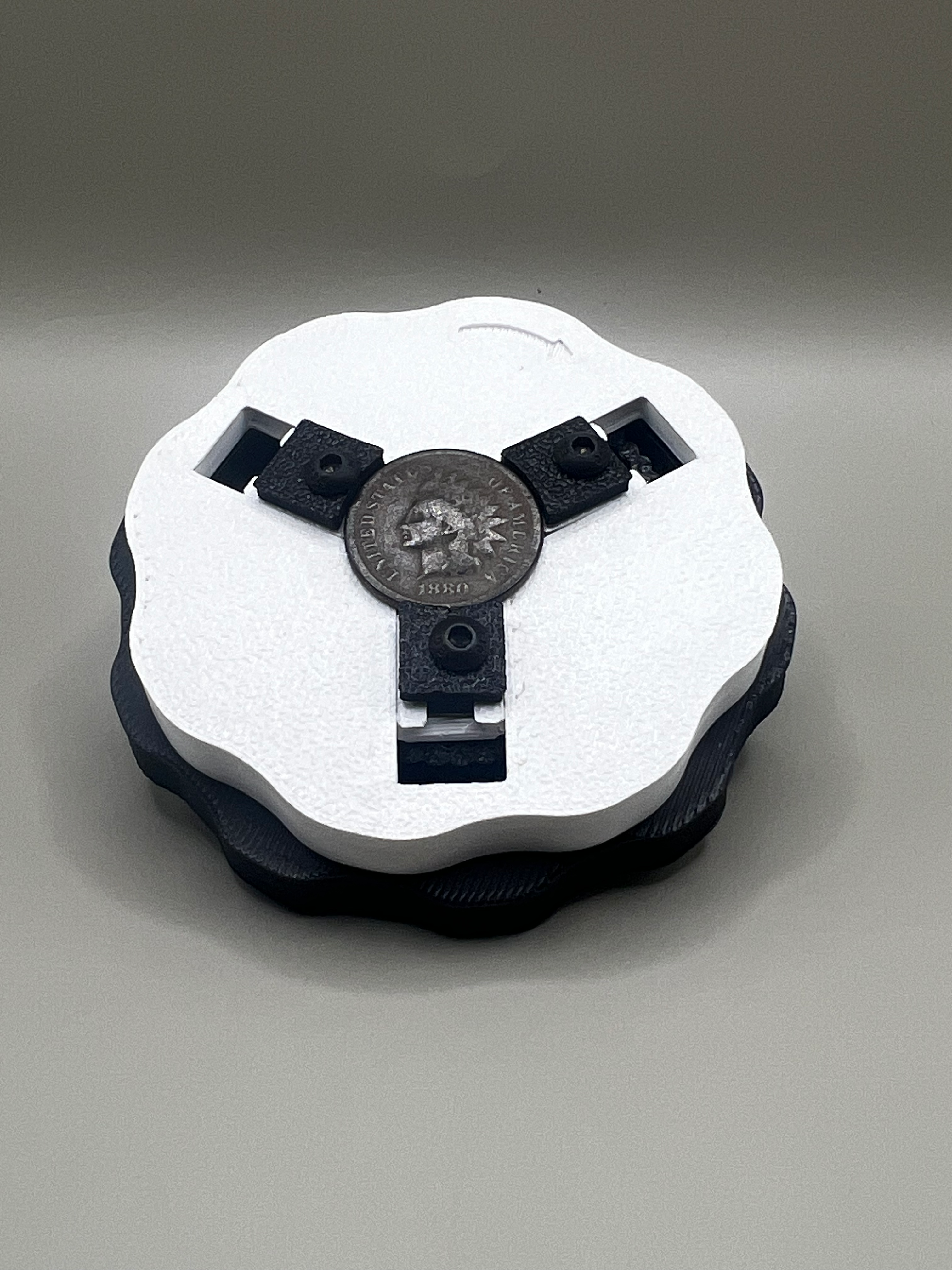 Coin/Button Vise for Cleaning