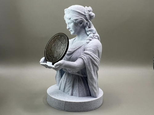 Braided Hair Liberty Cent Display