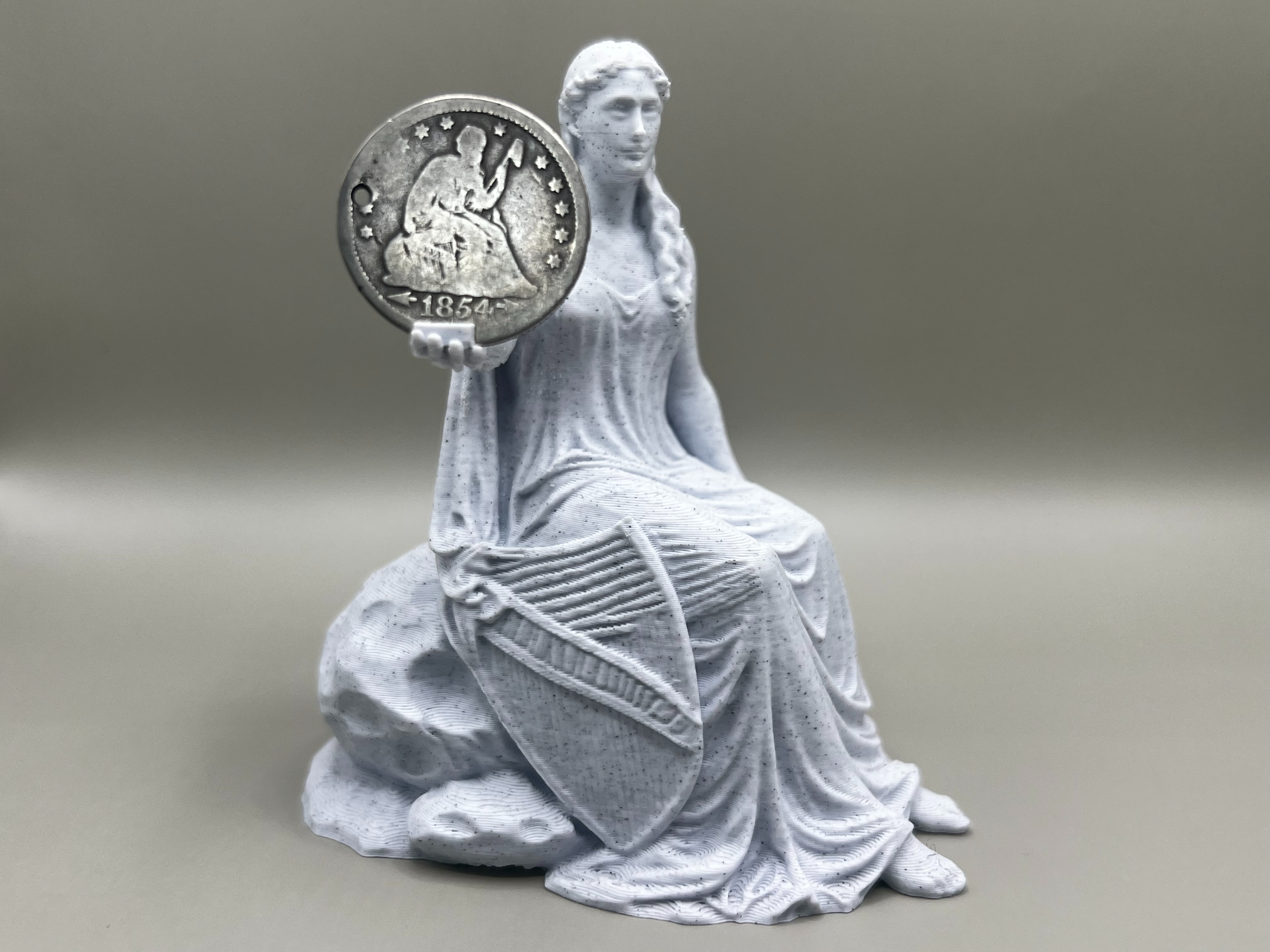 Seated Liberty Display