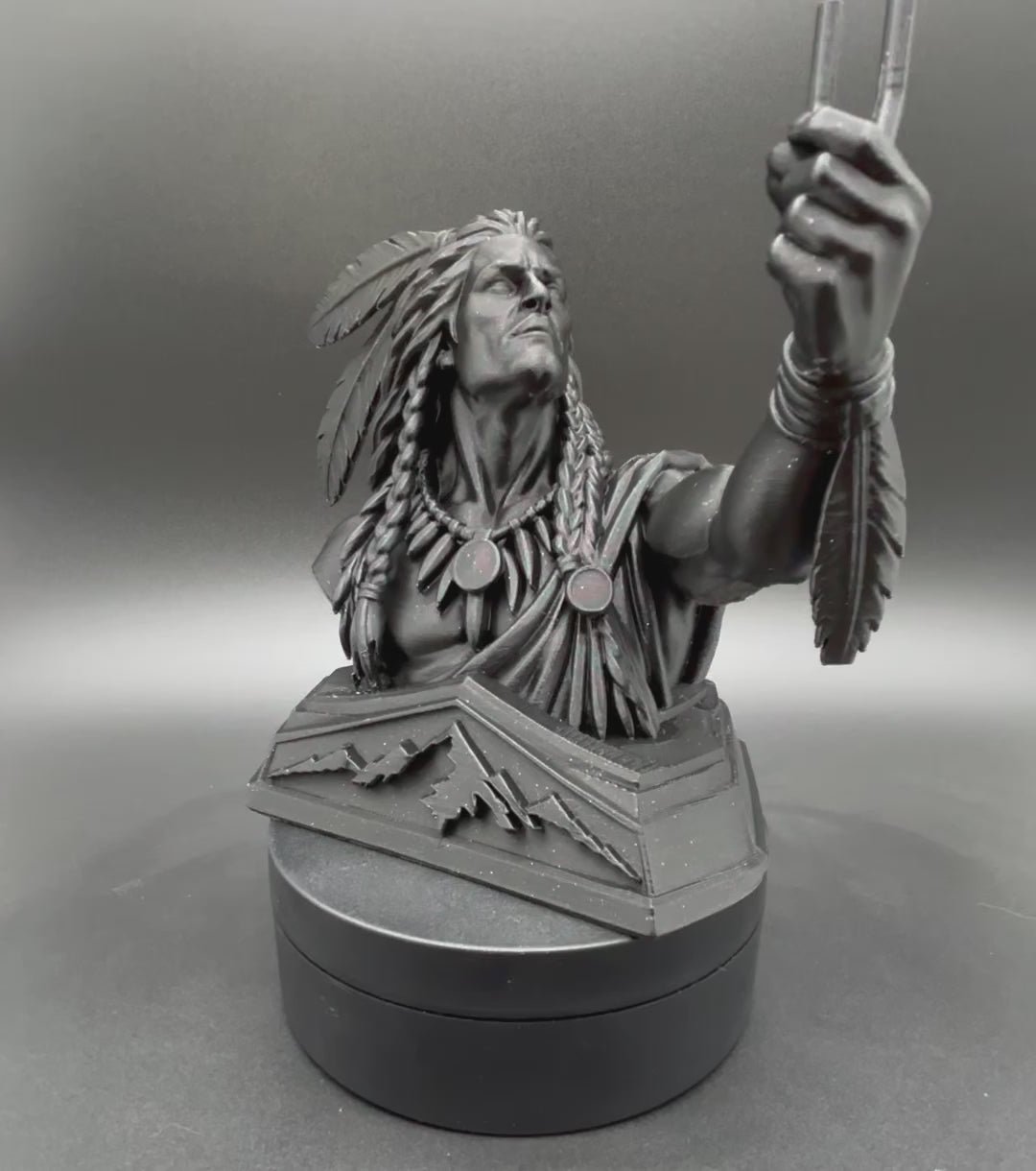 Native American Warrior Display